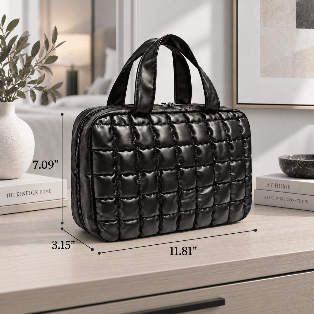 Water-Resistant Hanging Travel Toiletry Bag with Hook
