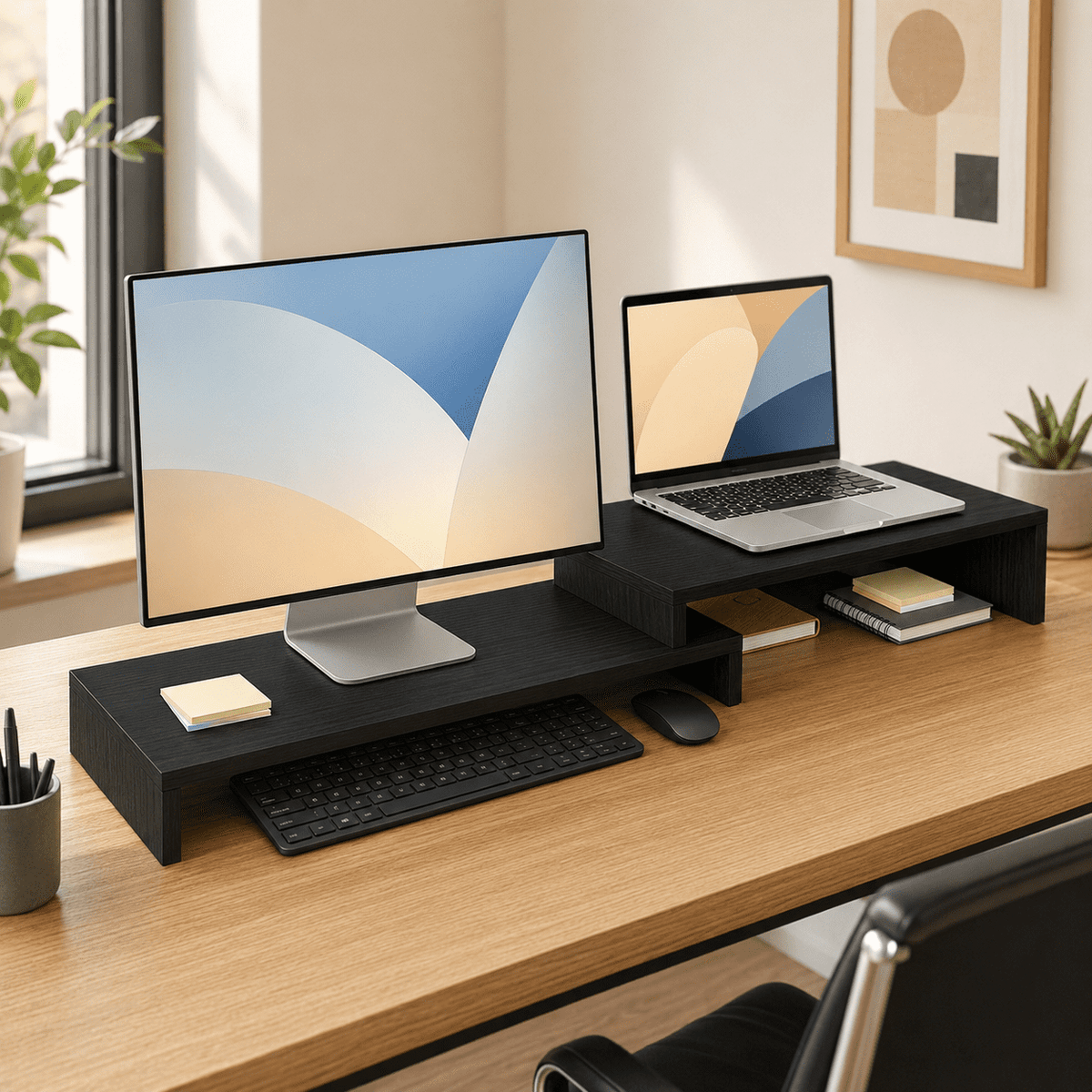 PHANCIR Adjustable Dual Monitor Stand Riser