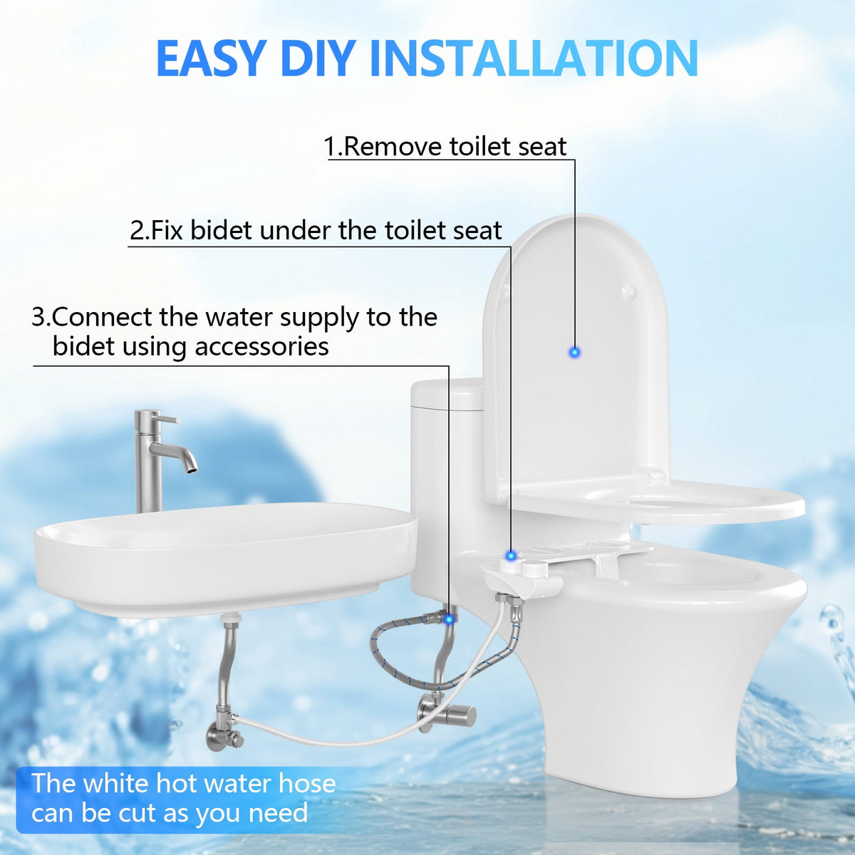 PHANCIR Warm and Cold Water Bidet Attachment