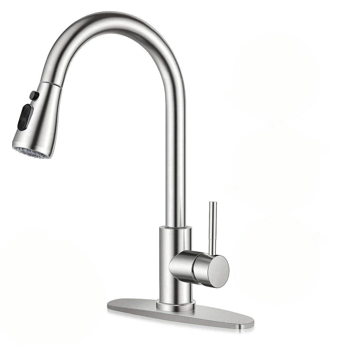 PHANCIR Kitchen Faucet with Pull Down Sprayer, High Arc Single Handle