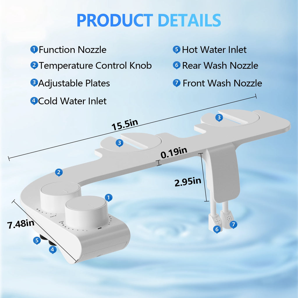 PHANCIR Warm and Cold Water Bidet Attachment
