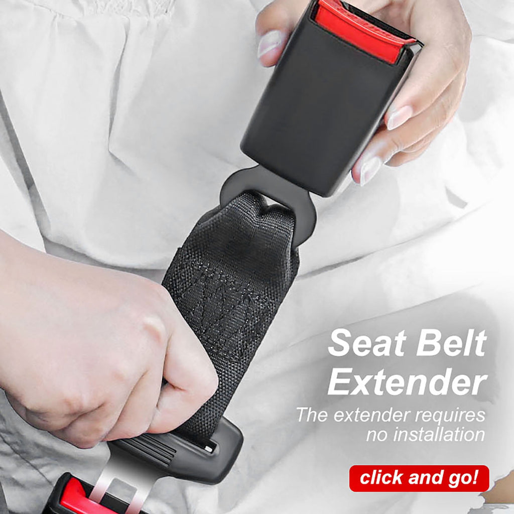 PHANCIR 2-Pack 10.2" Car Seat Belt Extenders, 7/8" Tongue