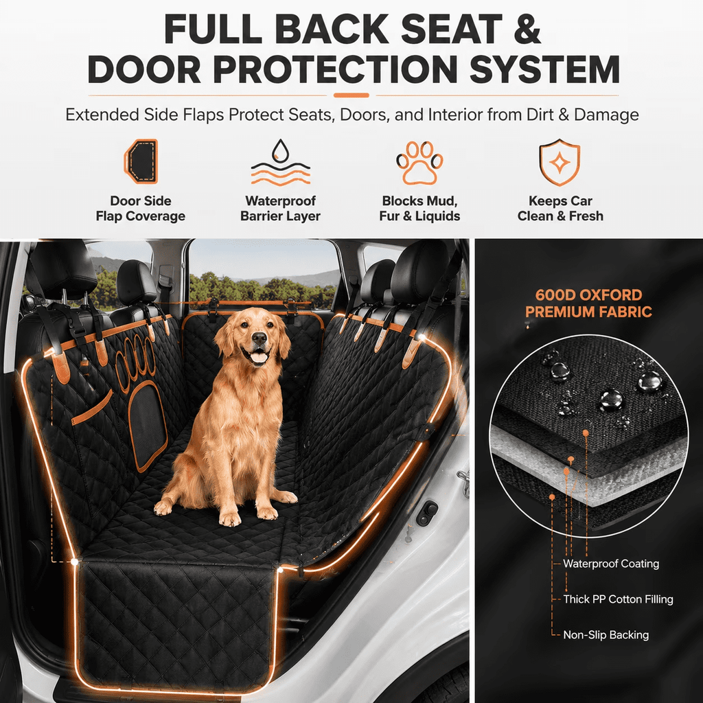 PHANCIR Waterproof Dog Car Seat Cover