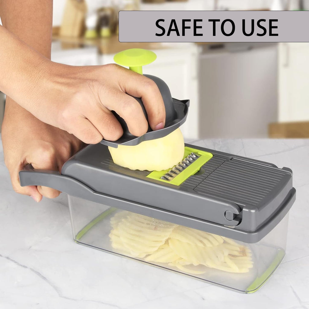PHANCIR 17-in-1 Vegetable Chopper with Container