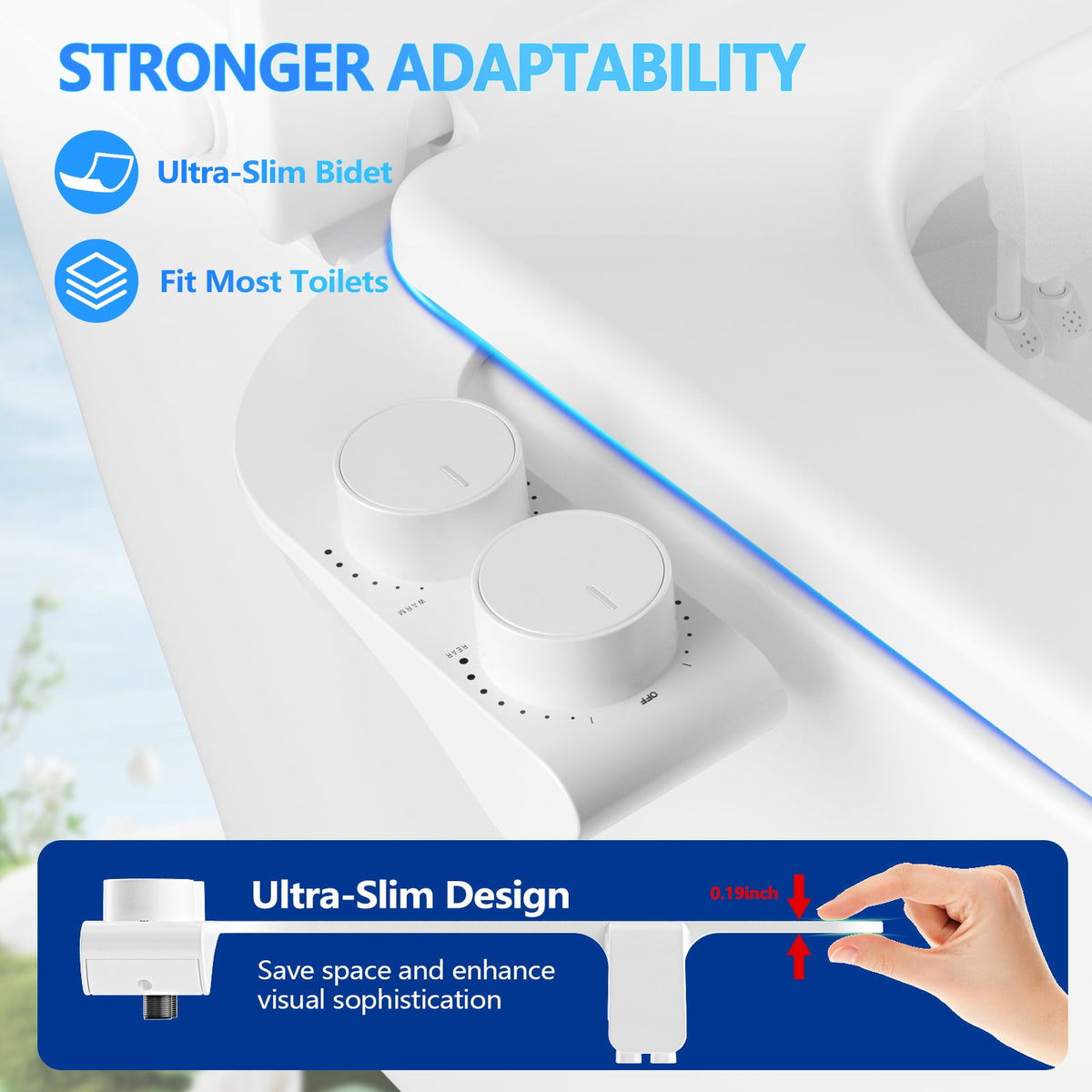PHANCIR Warm and Cold Water Bidet Attachment