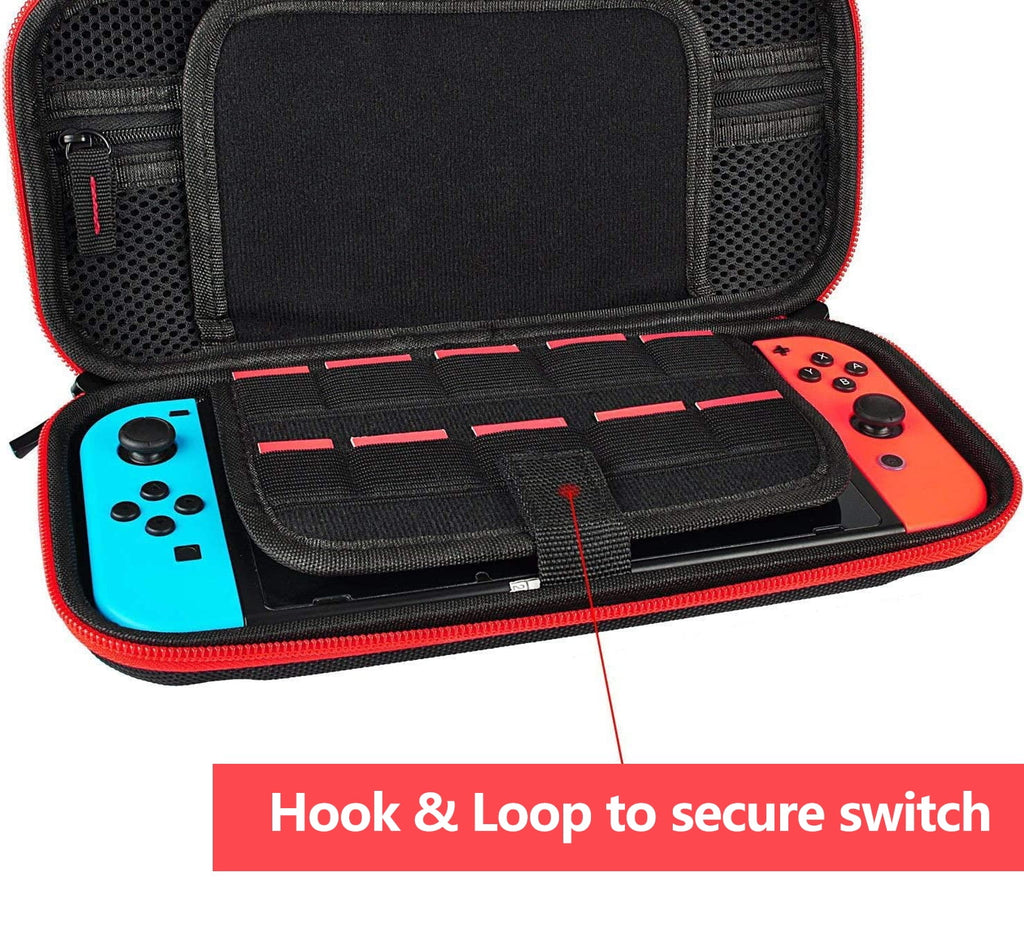 PHANCIR Hard Shell Carrying Case for Nintendo Switch, 20 Game Slots