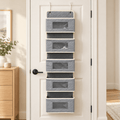 PHANCIR 6-Tier Over-the-Door Organizer, Gray