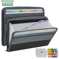 PHANCIR 2-Pack A7 13-Pocket Accordion File Organizer with Zipper