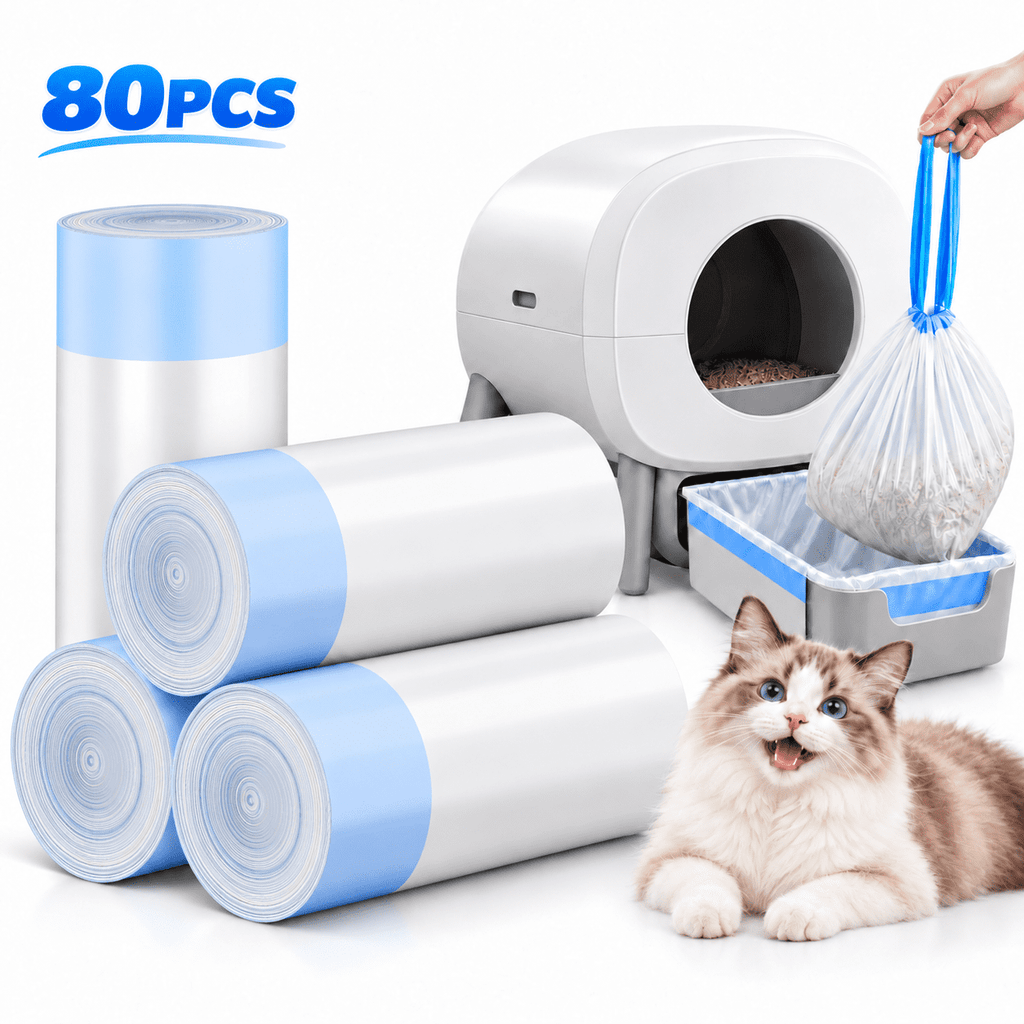 PHANCIR Cat Litter Box Liner Bags, 80 Count