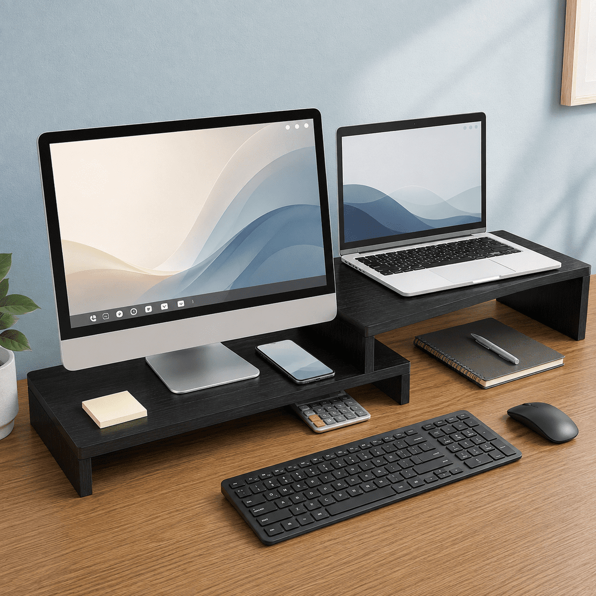 PHANCIR Adjustable Dual Monitor Stand Riser