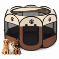 PHANCIR Foldable Octagon Pet Playpen