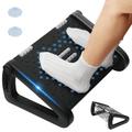 PHANCIR Under Desk Foot Rest, 6 Heights, Massage Roller & Suction Cups