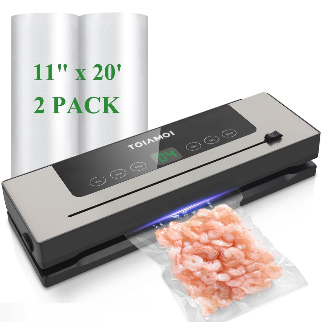 Wet and Dry Vacuum Sealer with Built-In Cutter and 10 Bags