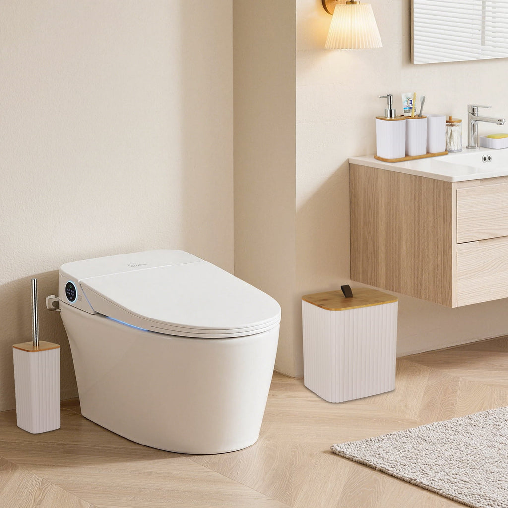 PHANCIR 22-Piece Bathroom Accessories Set with Shower Curtain, White