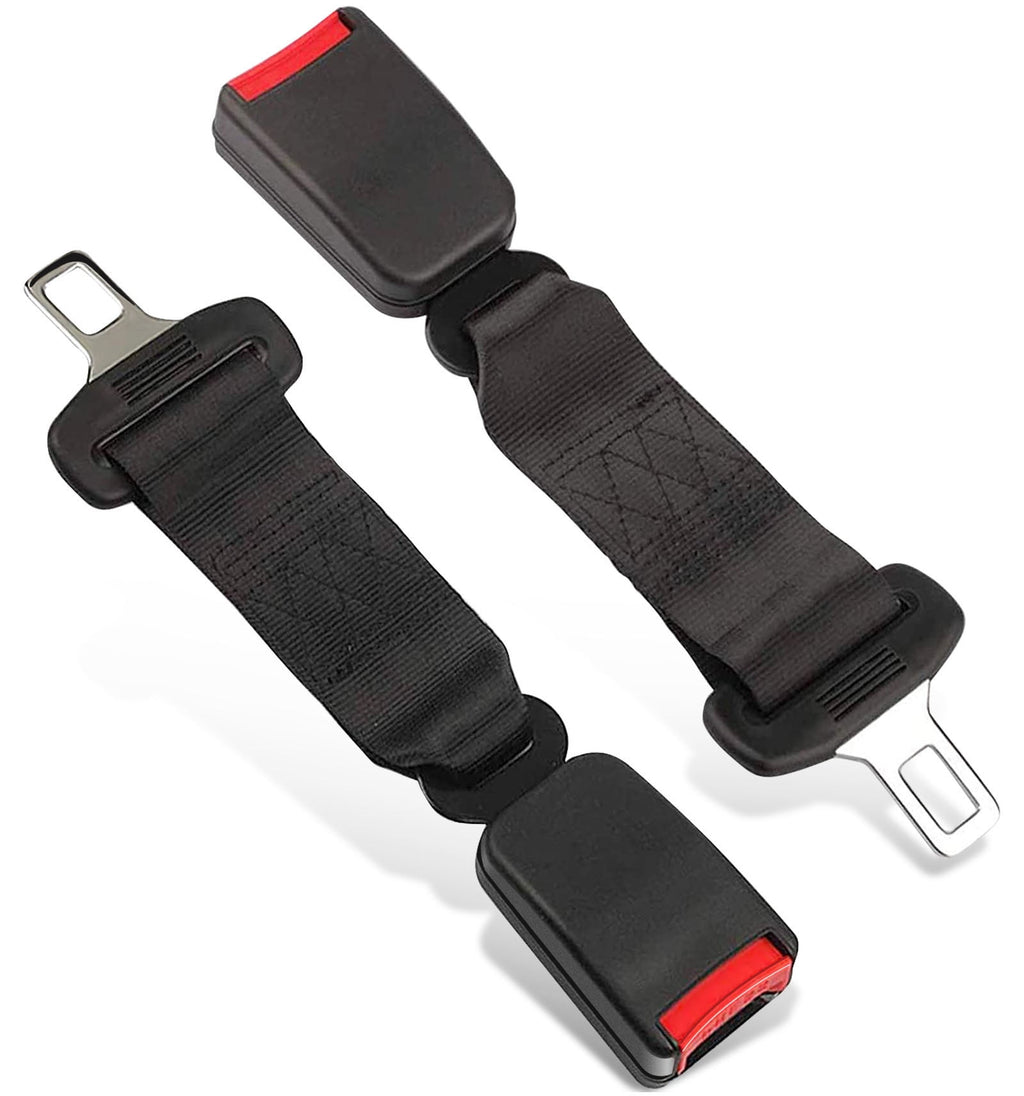 PHANCIR 2-Pack 10.2" Car Seat Belt Extenders, 7/8" Tongue