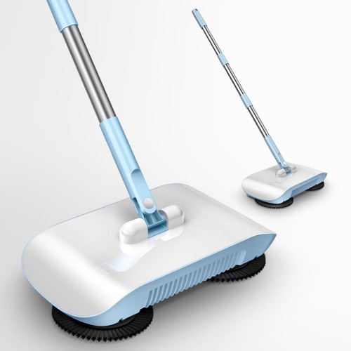 PHANCIR Multifunction Manual Hand-Push Sweeping Machine Non-Electric 360 Degree Rotating Floor Mop Broom Dustpan Household Cleaning Tools