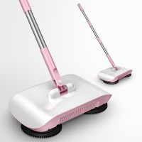 PHANCIR Multifunction Manual Hand-Push Sweeping Machine Non-Electric 360 Degree Rotating Floor Mop Broom Dustpan Household Cleaning Tools