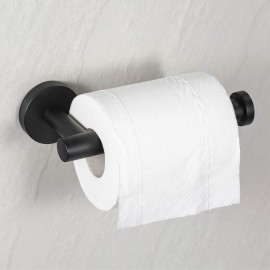 PHANCIR Paper Towel Holders Wall Mount, Kitchen Paper Holder Under Cabinet (Black)