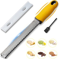 PHANCIR Cheese Grater for Kitchen, Stainless Steel Lemon Zester for Parmesan