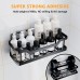 PHANCIR Shower Caddy Shower Organizer, Self-Adhesive Bathroom Shower Caddy Basket With Soap Holder, No Drilling Wall Mounted Rustproof Stainless Steel Corner Shower Rack Black