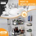 PHANCIR Shower Caddy Shower Organizer, Self-Adhesive Bathroom Shower Caddy Basket With Soap Holder, No Drilling Wall Mounted Rustproof Stainless Steel Corner Shower Rack Black