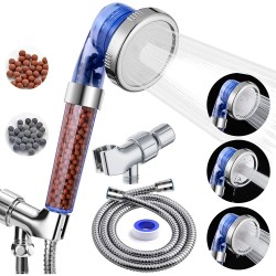 PHANCIR Shower Head with Handheld, High Pressure Shower Head with 3 Water Temperature