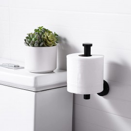 PHANCIR Toilet Paper Holder Wall Mount Bathroom Tissue Paper Roll Holders Matt Black