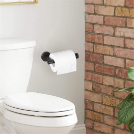 PHANCIR Toilet Paper Holder Wall Mount Bathroom Tissue Paper Roll Holders Matt Black