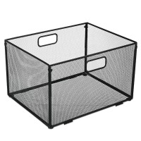 PHANCIR Hanging File Organizer, Metal Storage Box, Portable File Box with Handle for Organizing Documents & Paper，Large